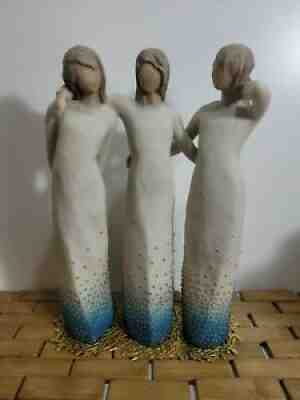 BY MY SIDE SIGNATURE COLLECTION SCULPTURE HAND PAINTED WILLOW TREE SUSAN LORDI
