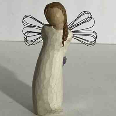 Willow Tree Thank You Angel with Flowers Susan Lordi Demdaco 2002 Figure 5 1/4"