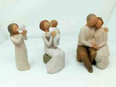 Wilow Tree Demdaco Susan Lordi Figurines Lot of 3 Anniversary, Soar, Grandmother