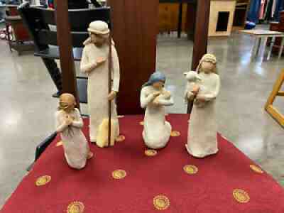 4 Vintage 1999 Demdaco Willow Tree Nativity Pieces JOSEPH Susan Lordi ff
