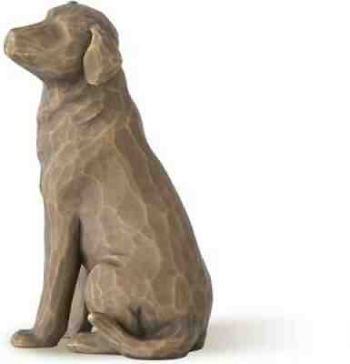 Willow Tree Love My Dog (Dark), Sculpted Hand-Painted Figure