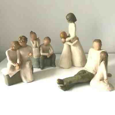 WILLOW TREE Susan Lordi Demdaco Family Grandma Mother Father Daughter Brother