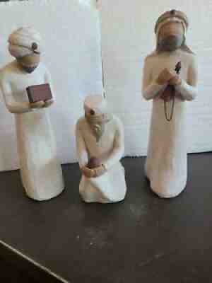WILLOW TREE "The Three Wiseman" Demdaco Sue Lordi 2000 Nativity FIGURES