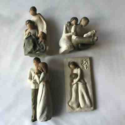 Willow Tree Figures Lot of 4, New Life, Our Gift, Generations, Mother & Daug