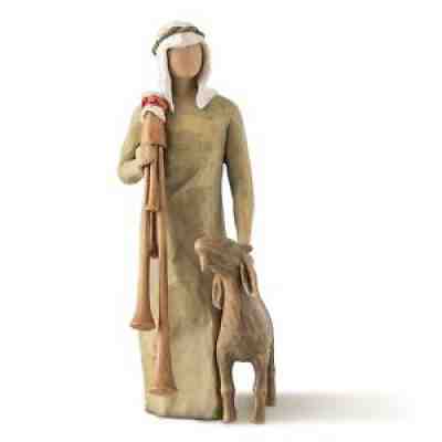 Willow Tree Zampognaro (Shepherd with Bagpipe) figure by Susan Lordi 27183