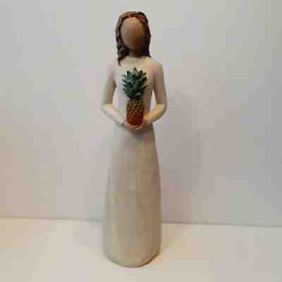 Willow Tree Hearth & Home Figure Woman Pineapple Susan Lordi 15 1/2 " Large