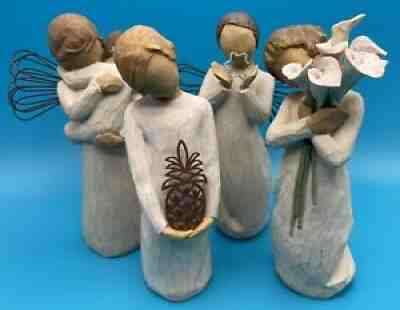 Lot Of 4 Willow Tree Figurines Susan Lordi Demdaco