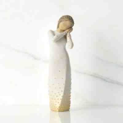 Wishing sculpted figure by Susan Lordi Willow Tree