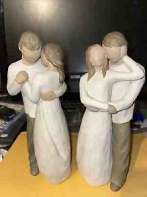 Willow Tree TOGETHER & PROMISE Husband And Wife or Couple FIGURE Susan Lord LOT