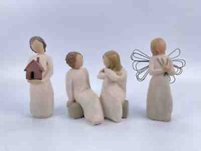 Lot Of 3 WILLOW TREE 5â? FIGURINES SUSAN LORDI Mi Casa, Angel Of Remembrance Hï¿¼ea
