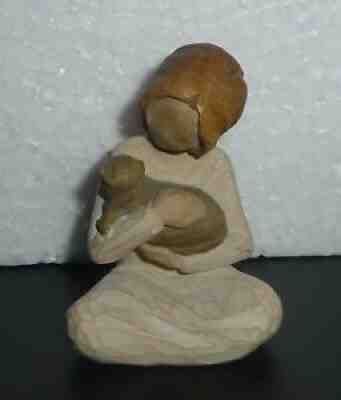 WILLOW TREE KINDNESS GIRL WITH CAT KITTEN FIGURINE SUSAN LORDI 26218