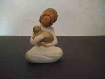 Willow Tree 2008 Demdaco Figurine Kindness Girl With Kitty By Susan Lordi
