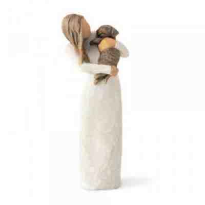 Willow Tree Adorable You 28040 Dark Colour Dog & Girl Figurine Brand New & Boxed