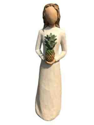 Willow Tree Hearth and Home 15" Figure Woman Pineapple Susan Lordi DEMDACO 15"