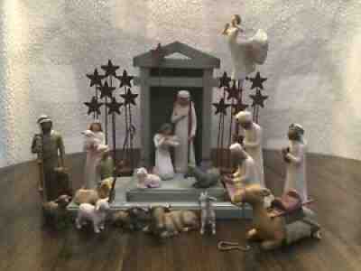 willow tree nativity crÃ¨che w/ figurines set