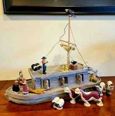 2004 Demdaco NOAH'S FAMILY Complete Set Ark & Animals by makers of Willow Tree
