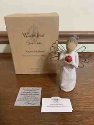 Willow Tree Youâ??re The Best Teacher Appreciation Angel Apple Demdaco NIB