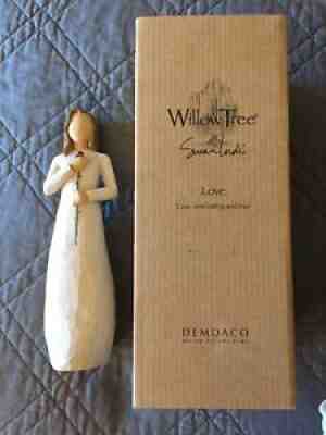 Willow Tree "Love" Single Rose Figurine By Susan Lordi 2003 9" Tall New in Box
