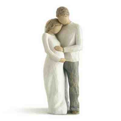 Willow Tree "Home" Pregnant Couple Sculpted Hand-Painted Figurine NIB