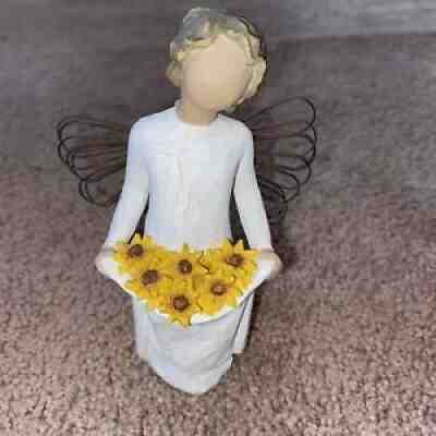 Willow Tree Sunshine Figure Wings Sunflowers 5.5"
