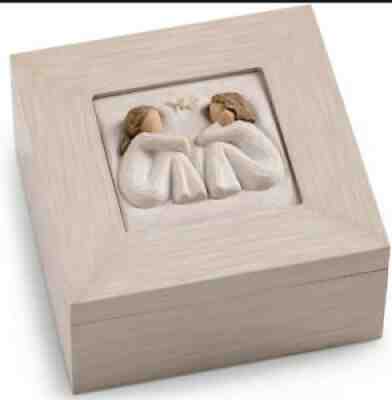 Willow Tree Friendship Music Jewelry Box - Sculpted, Hand-Painted Music Jewelry