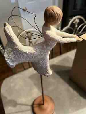 ANGEL DANCE OF LIFE SCULPTURE HAND PAINTED WILLOW TREE SUSAN LORDI