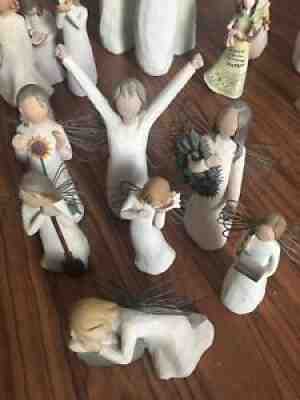 willow tree figurines Lot Of 7 Angels sue Lordi