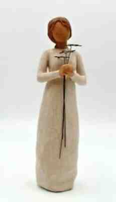 Willow Tree Demidaco Girl with Flowers 9" Tall Gift Grateful Collectible