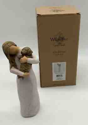 Willow Tree Susan Lordi â??Adorable Youâ? dark dog 28040 Girl Holding Dog NIB