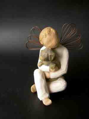 WILLOW ANGEL OF COMFORT BOY DOG SUSAN LORDI DEMDACO FIGURE VGC