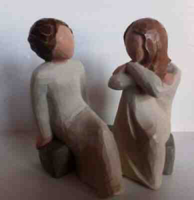 Willow Tree Heart And Soul Figurine Friends Sisters Susan Lordi 2002 Demdaco GUC