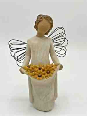 Demdaco 2010 ~ Willow Tree Angel Figurine ~ Sunshine ~ Sunflowers
