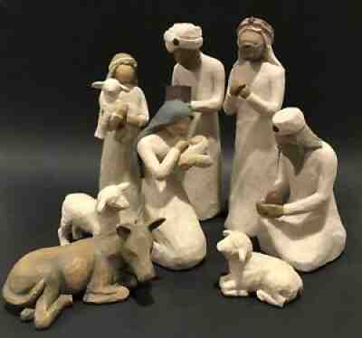 Willow Tree Nativity Set - hand carved Susan Lordi - 8-piece set Nice!