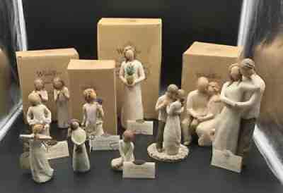 Lot of 11 WILLOW TREE Demdaco Susan Lordi Figurines Angels Couples Sisters