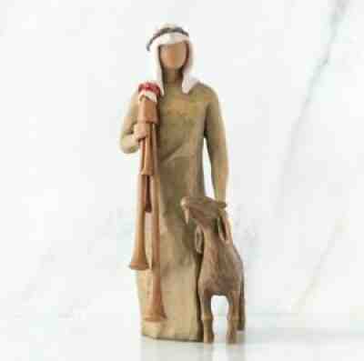 DEMDACO WILLOW TREE NATIVITY ZAMPOGNARO (SHEPHERD WITH BAGPIPE)