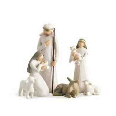 Willow Tree Nativity, Sculpted Hand-Painted Nativity Figures, 6-Piece Set
