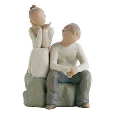 New & Boxed Willow Tree Figurine Children Siblings 'Brother and Sister' #26187