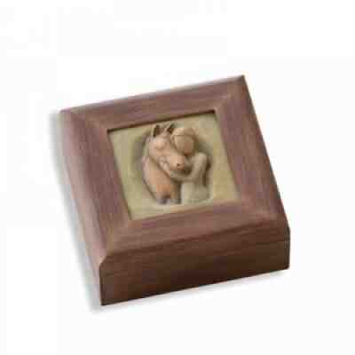 Willow Tree Quiet Strength Memory Box 26638 Jewellery Trinket Wooden Brand New