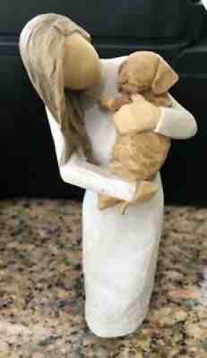 ADORABLE YOU GOLDEN DOG FIGURE WILLOW TREE SUSAN LORDI 2020