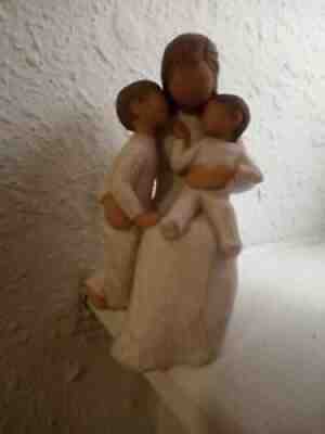 2002 Demdaco Willow Tree "OUR GIFT" Susan Lordi Mommy Two SONS Mother Baby Son