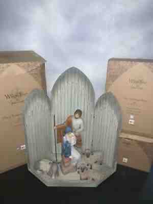 Willow Tree The Christmas Story Nativity Mary Joseph Jesus Sanctuary & Animals