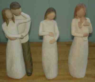 Willow Tree Together, Cherish & Angel of Mine Figurines - Susan Lordi - Demdaco