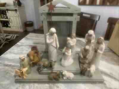 Willow Tree nativity set, 4 sets included, with boxes, Used.