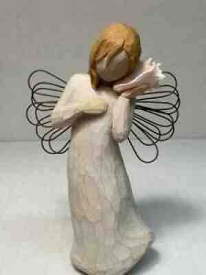 Willow Tree Angels Demdaco Thinking of You Figurine Angel with Shell Susan Lordi