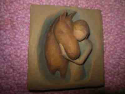 Willow Tree Girl Horse Wall Hanging Quiet Strength Susan Lordi Always There 3D
