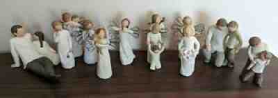 Willow Tree Figurines â?? lot of 12 - Good used Condition