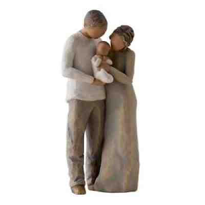 Willow Tree We Are Three Figurine 27268 Mum Dad & Baby in Branded Gift Box