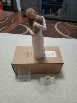 NEW! Willow Tree Adorable You Dark Dog, Woman with Dog- A Joyful Friendship