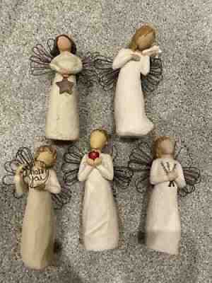 Willow Tree Demdaco Figure Lot of 5: Thank You, Remembrance, Teacher, Light etc