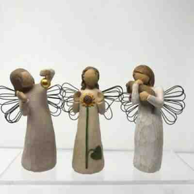 Willow Tree Angles 3 Figures Wonder Friendship Summer Sunflower